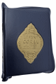Le Saint Coran de poche bilingue (arabe-français) avec pochette fermeture zip (10 x 14 cm) - Bleu nuit