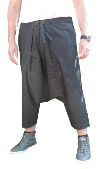 Pantalon sarouel jeans Al-Haramayn Deluxe avec ceinture à passant semi  élastique pour homme - Modèle Cordon - Prêt à porter et accessoires sur