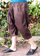 Pantalon Serwal confort en gabardine de coton pour homme - Taille M - Coloris marron chocolat