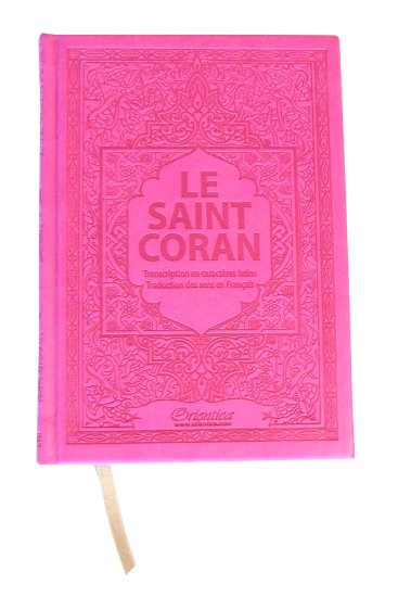 Pack Cadeau Couleur Rose : Le Saint Coran (français/arabe/phonétique) + La  Citadelle du musulman + Chapelet Sebha de luxe rose sur