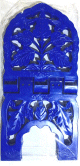 Porte Coran en plastique de couleur bleu motifs feuilles