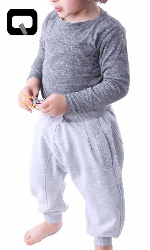 Sarouel jogging enfant - Gris clair (3-14 ans) - Prêt à porter et  accessoires sur
