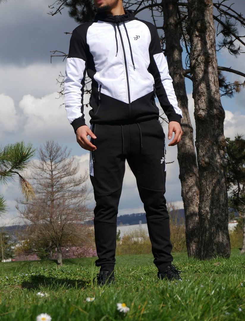 Ensemble survêtement jogging homme Noir et Blanc (Marque Best Ummah) - Prêt  à porter et accessoires sur