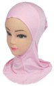 Hijab cagoule une piece couleur rose clair
