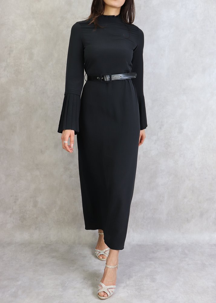 Robe,Robe noire élégante de haute qualité pour femmes,Vintage
