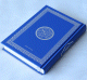 Le Saint Coran en langue arabe (lecture Hafs) - Couverture en simili-cuir bleu argente (17 x 24 cm)