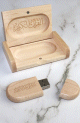 Cle USB Encyclopedie audio du Coran avec Invocations et Roqya - Version de luxe en bois blanc casse et son coffret cadeau (Plusieurs recitateurs)