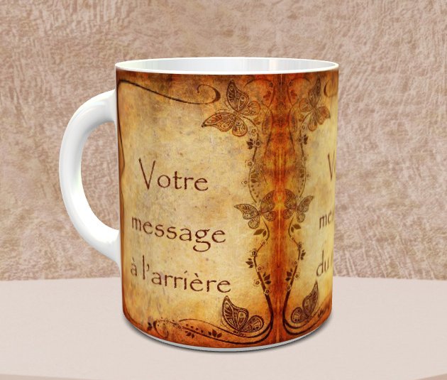 Mug en céramique personnalisable avec Texte et Photo