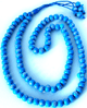 Chapelet "Sebha" 99 grains couleur Bleu Turquoise avec le Nom d'Allah et du Prophete sur chaque grain