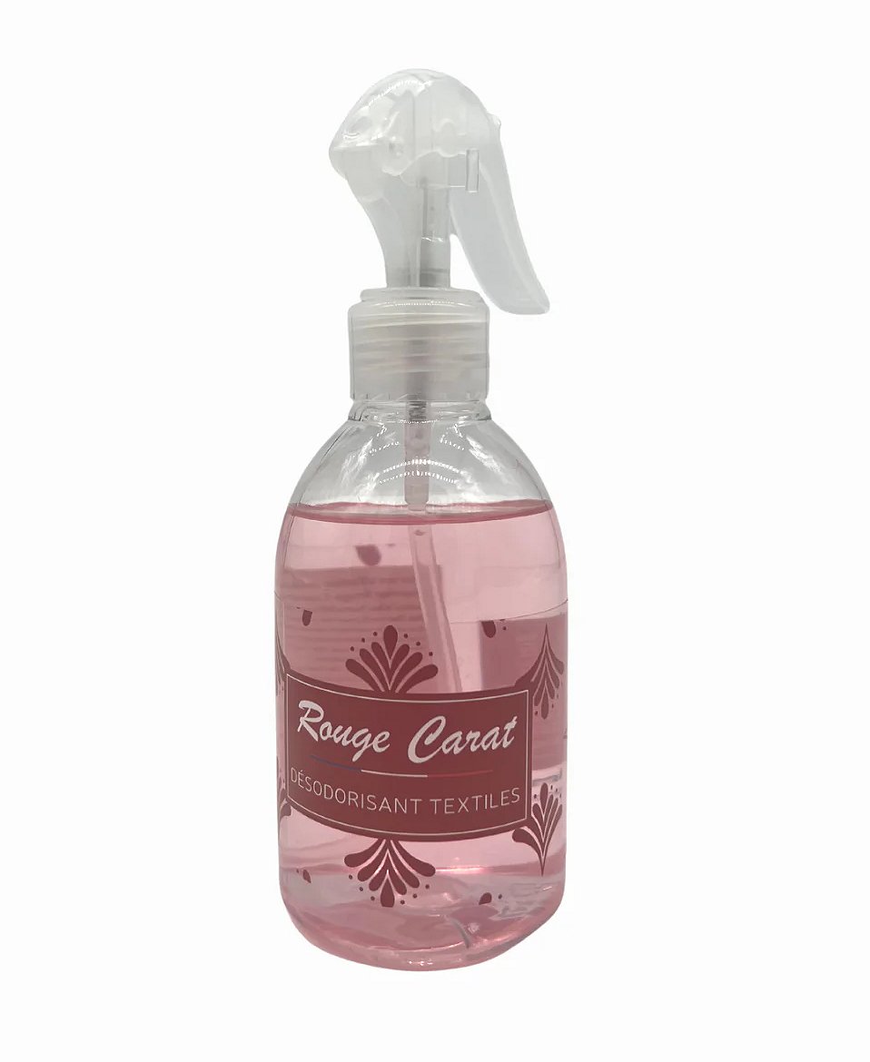 Parfum désodorisant textiles en spray - Rouge Carat - 250 ml
