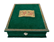 Grand Coffret cadeau pour Coran ou livre avec inscription islamique - Couleur vert