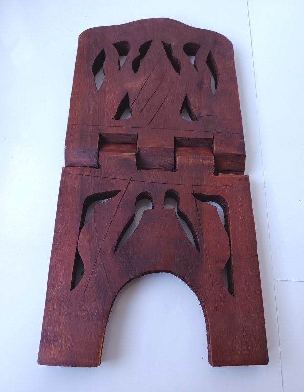 Porte coran en bois marron - grand 28 cm 