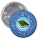 Badge "Macha-Allah : Bon recitateur de Coran" (Bleu)