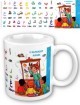 Mug "L'alphabet arabe - Apprenons la langue arabe" (Gosse jovial) pour enfants