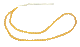 Chapelet "Sebha" ultra-resistant transparent jaune (99 grains ronds)