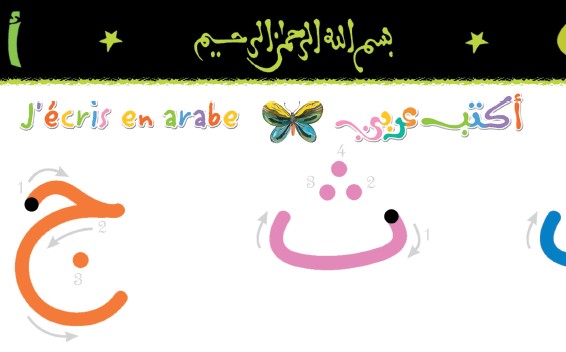 Poster : Tableau d'écriture effaçable alphabet arabe (pour apprendre à lire  et écrire l'arabe) - Objet de décoration - Idée cadeau - Oeuvre artisanale
